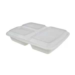 Dynasco 39oz 3 Compartment Rectangular Container [150 ea]