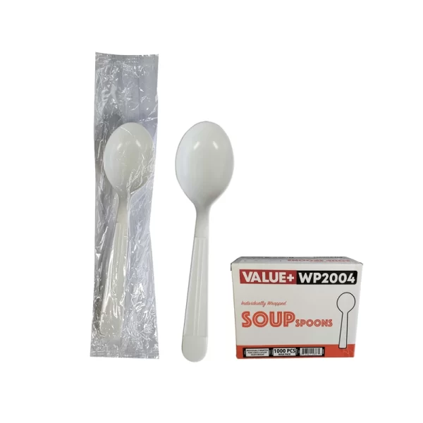 HEAVY DUTY Soup Spoons, Individually Wrapped [1000 ea]